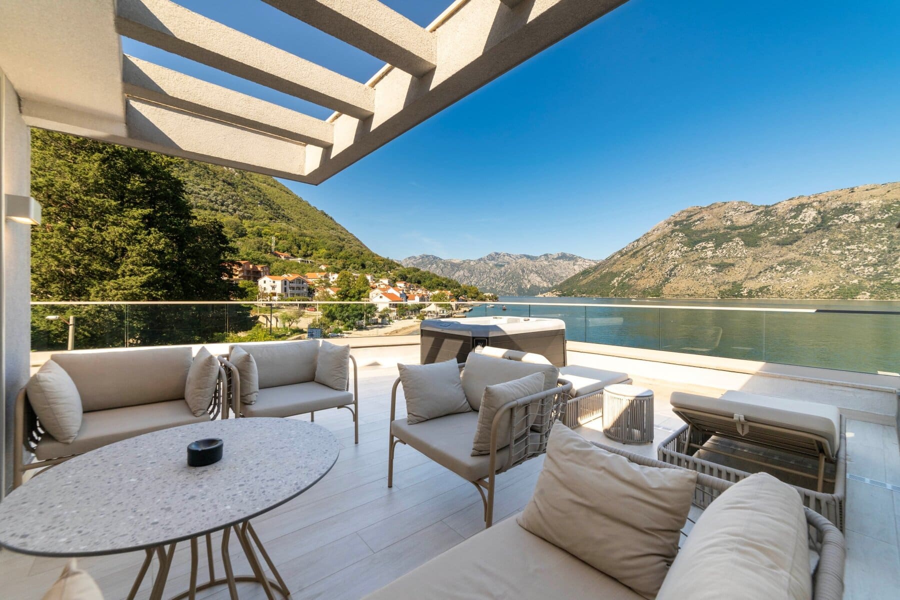 Three-Bedroom Bayfront Villa in Stoliv, Kotor Bay