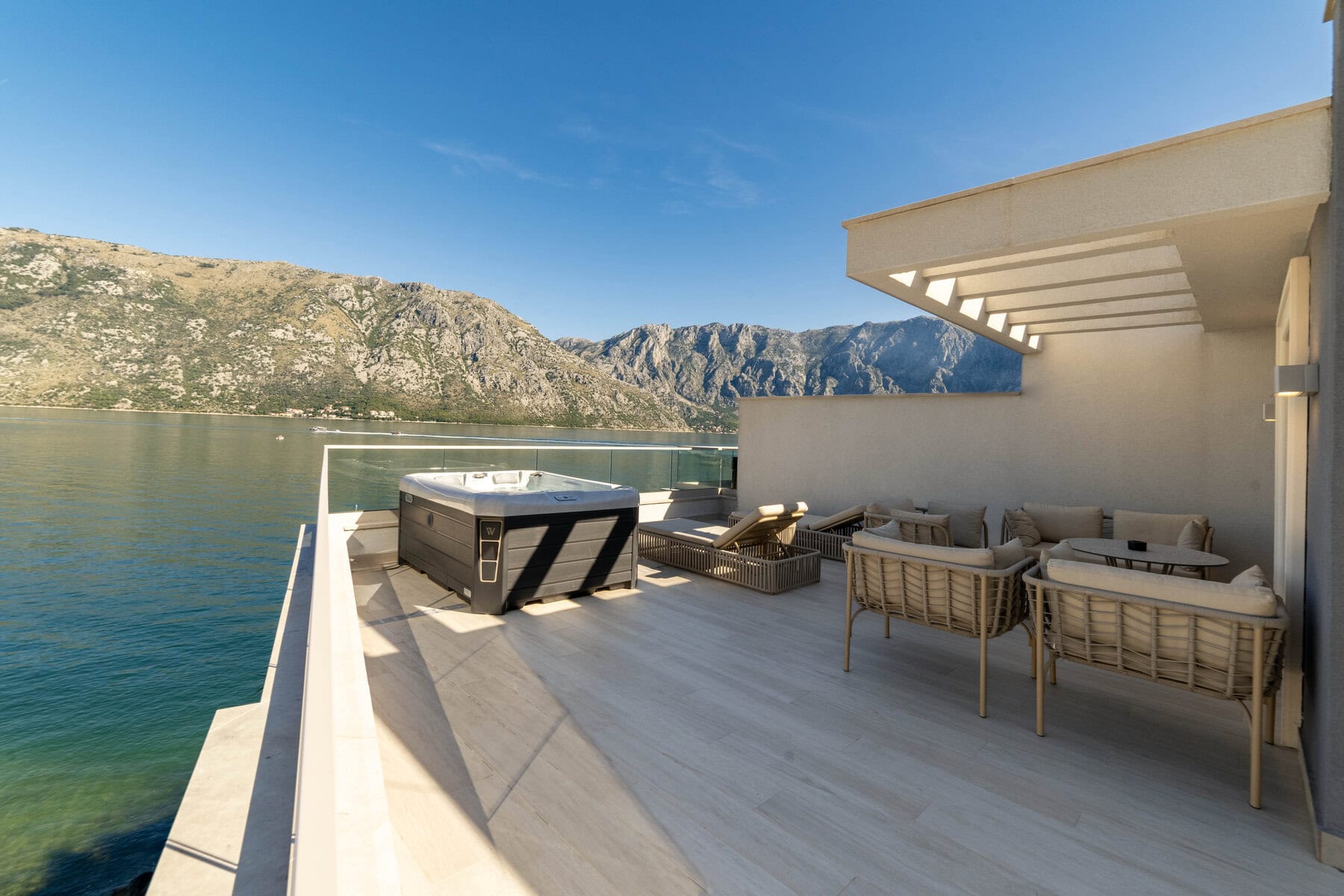 Three-Bedroom Bayfront Villa in Stoliv, Kotor Bay