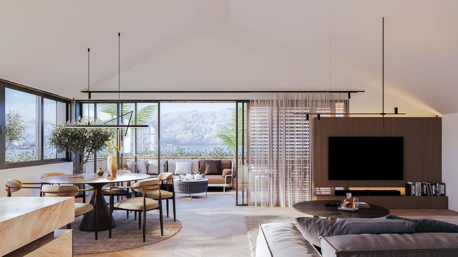 Two-Bedroom Apartment in Dobrota, Kotor