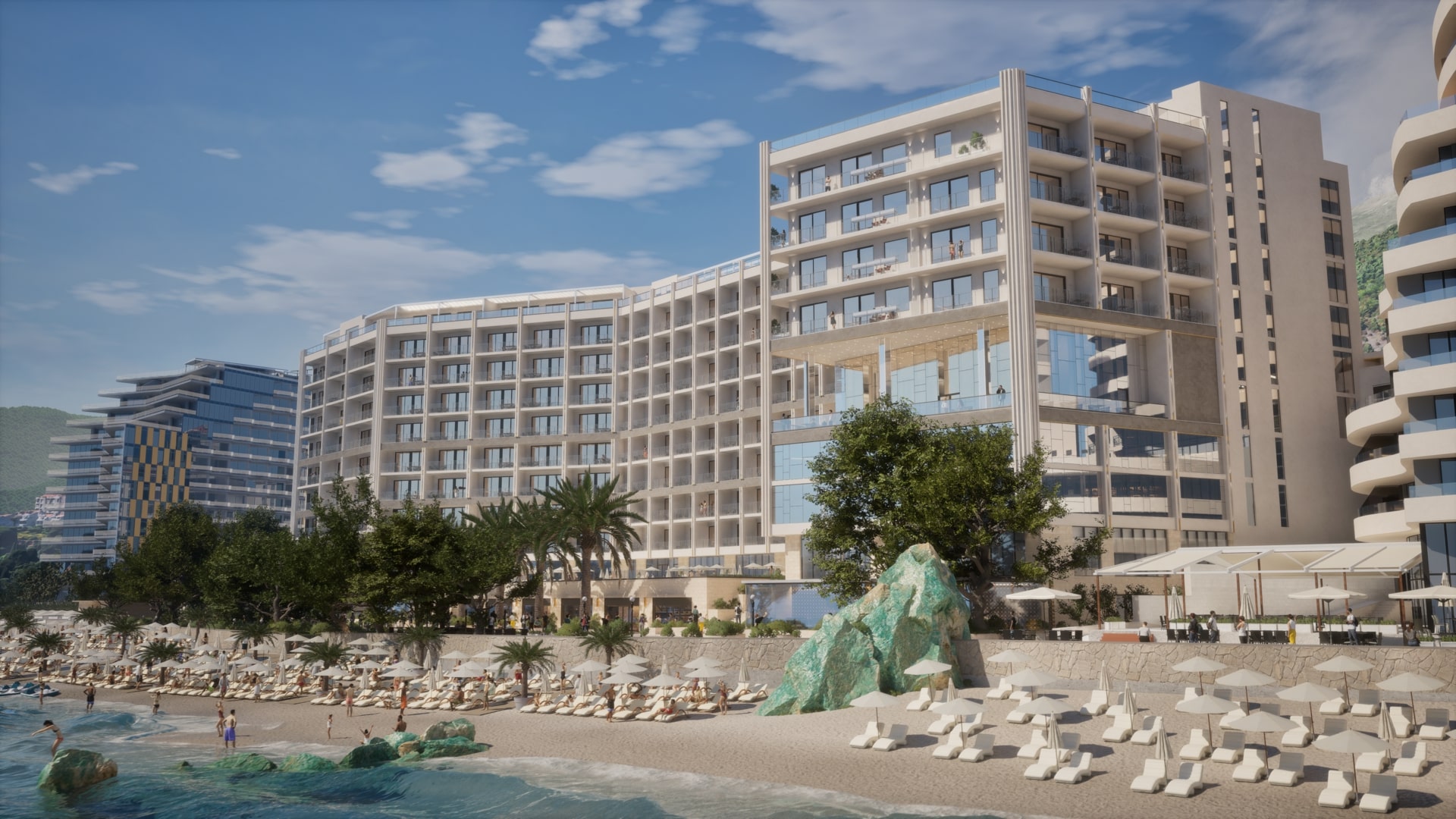 One-Bedroom Apartment in Bečići, Budva Riviera
