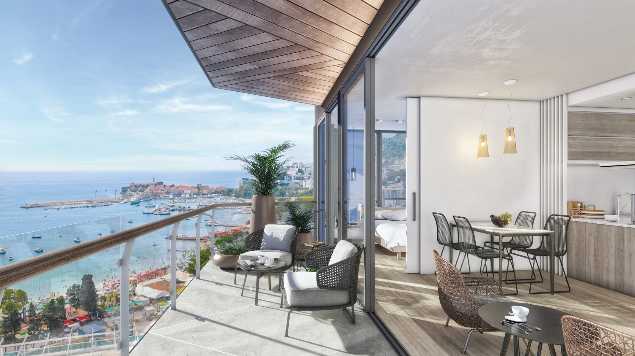 One-Bedroom Sea-View Residence at Swissôtel Riviera, Budva