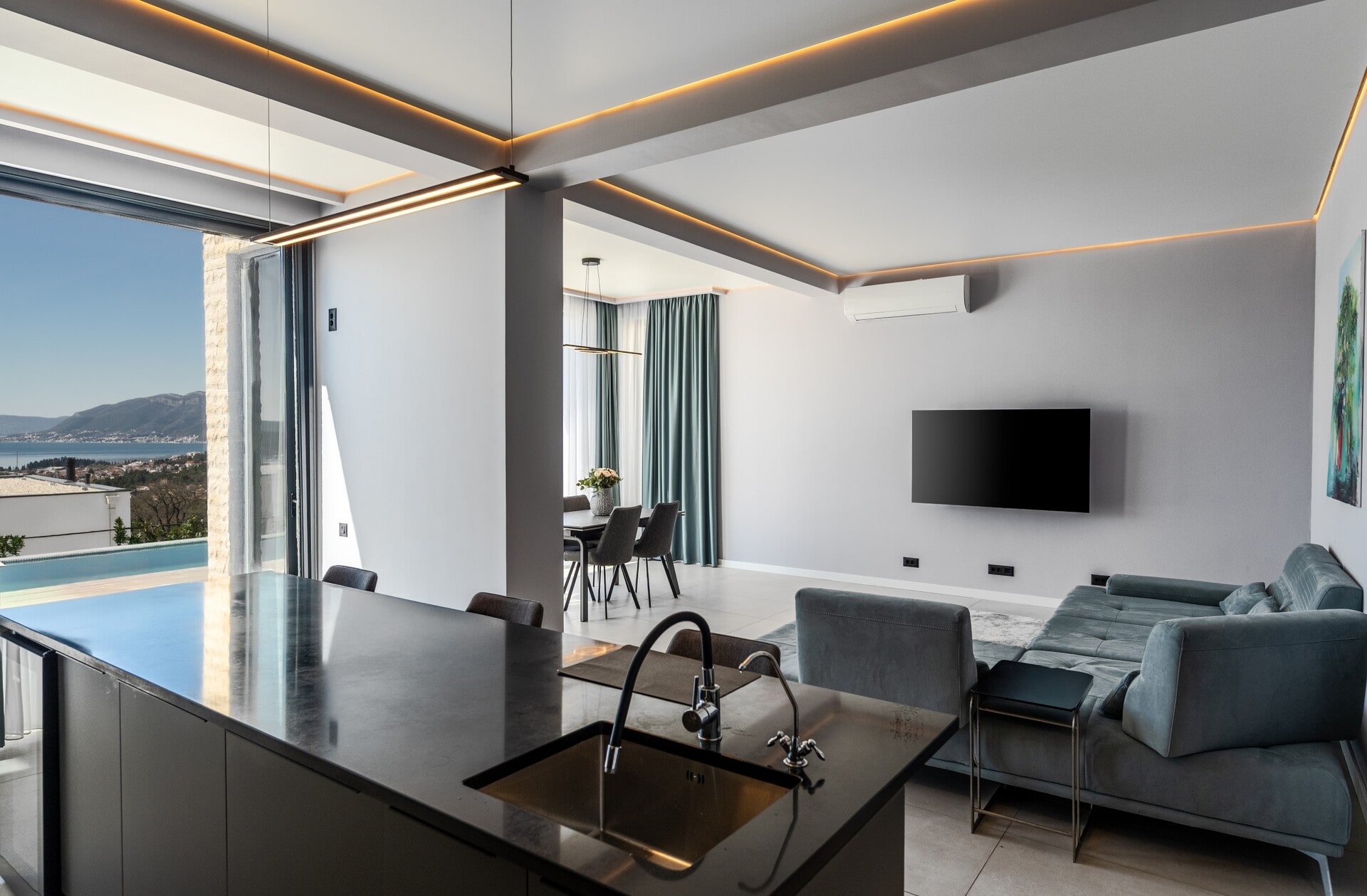 Four-Bedroom Furnished Villa in Kavač, Kotor Bay