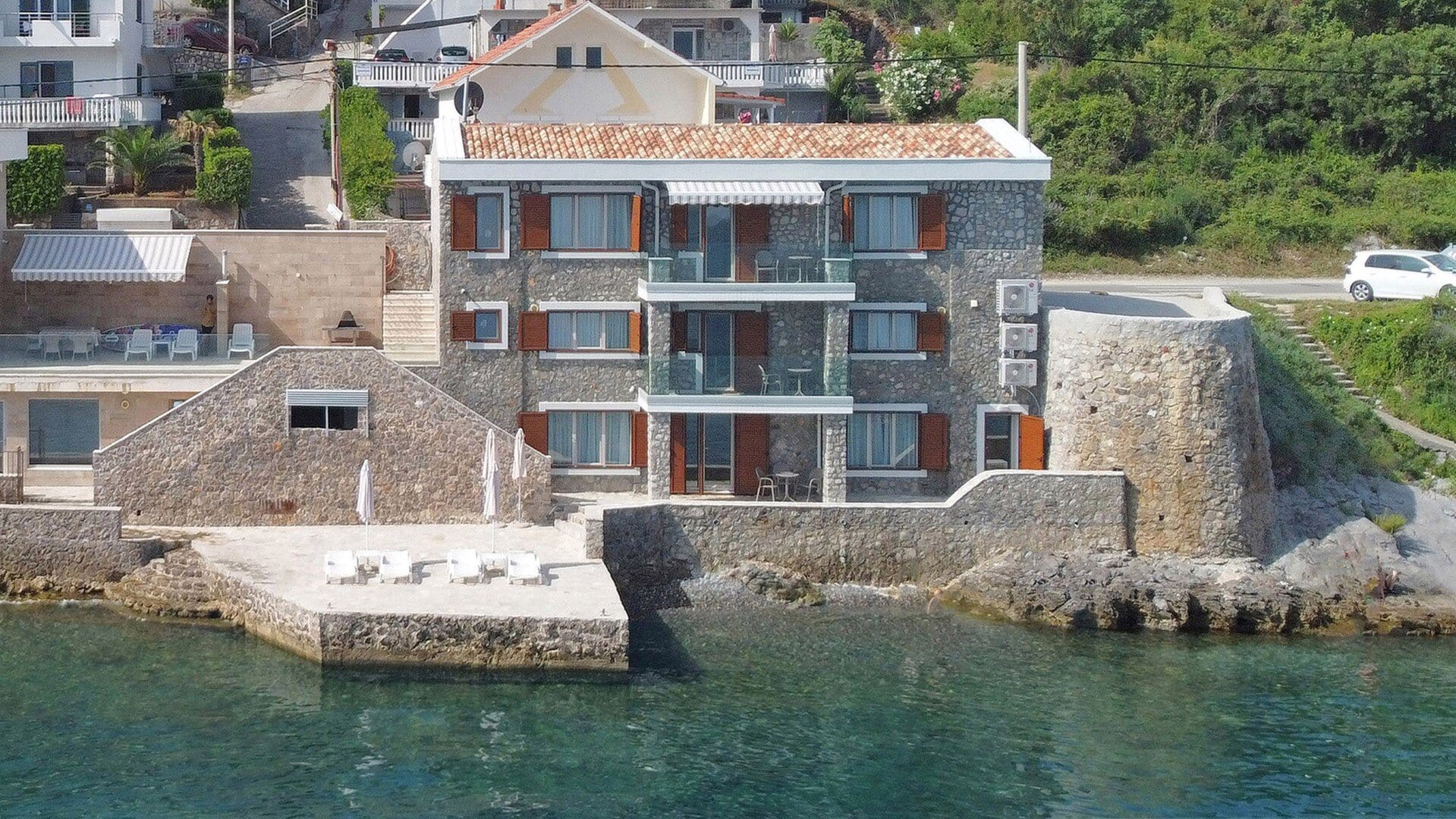 Four-Bedroom Waterfront Villa in Krašići, Tivat Bay