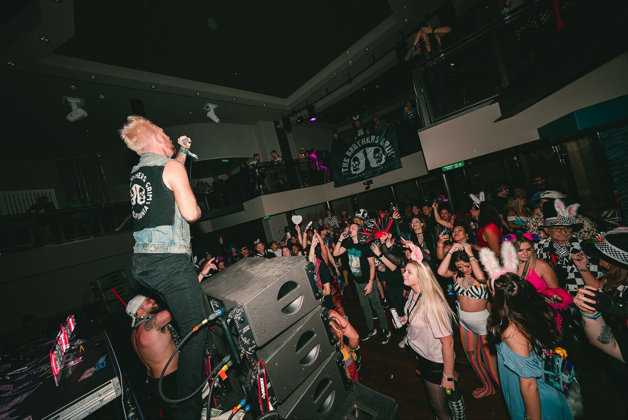 Crowd singing along during the Taking Back Emo party on Groove Cruise