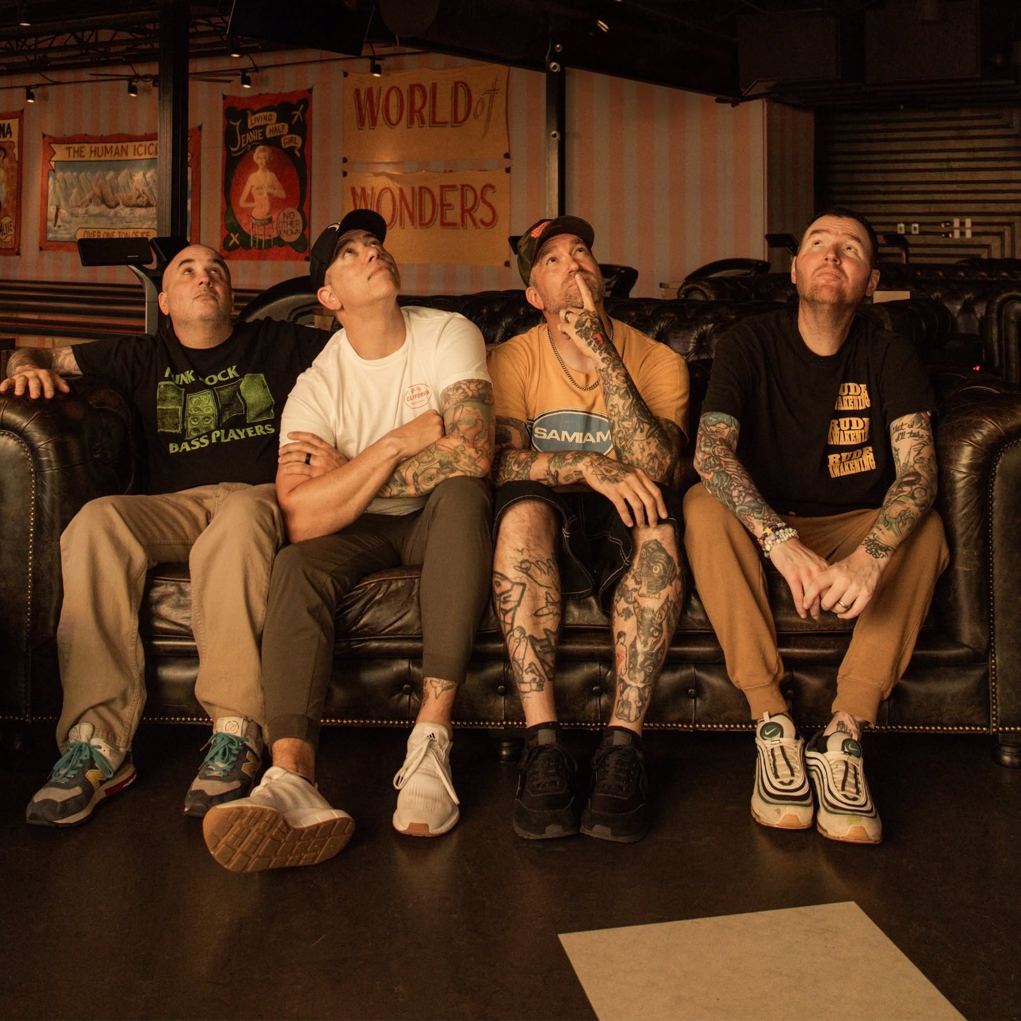 New Found Glory band press photo for Shattered Shores 2027