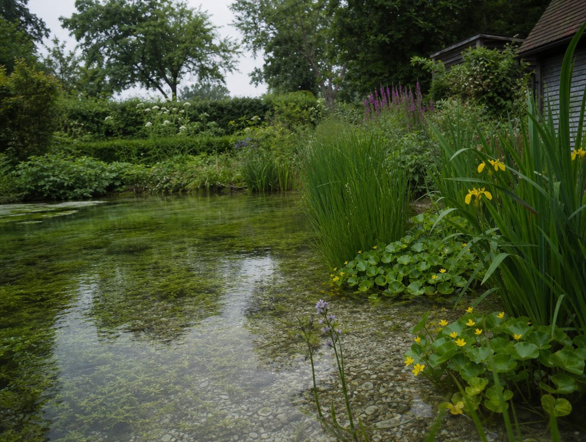 Natural pool design drawings on a table
