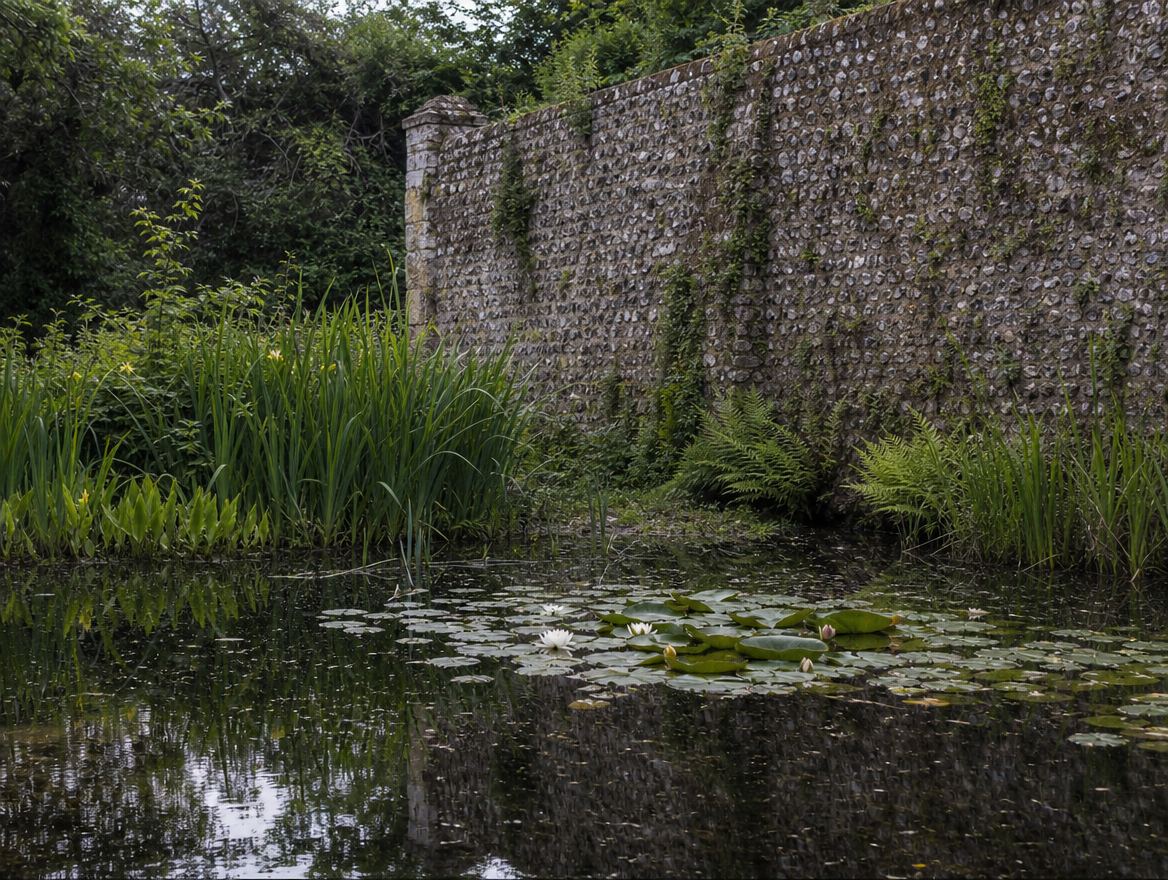 Swimming pond with planted margins