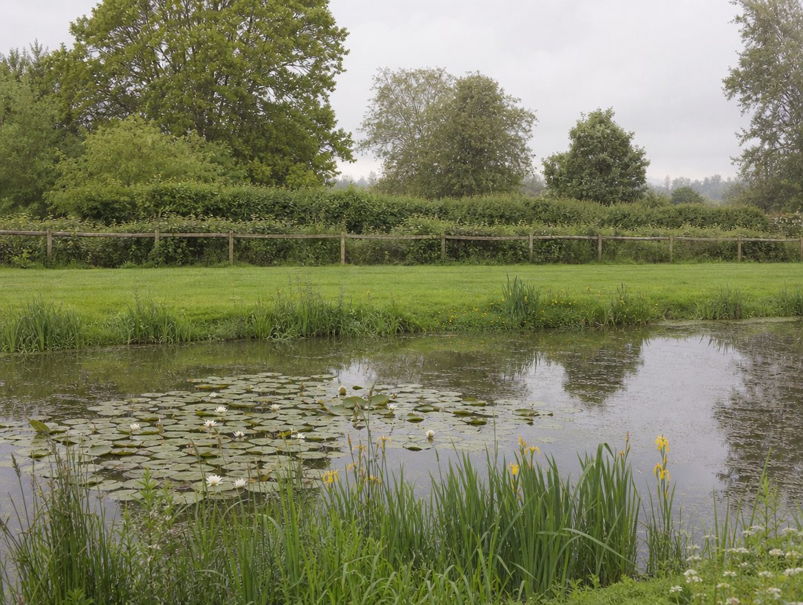 Excavation work underway on a natural pool site