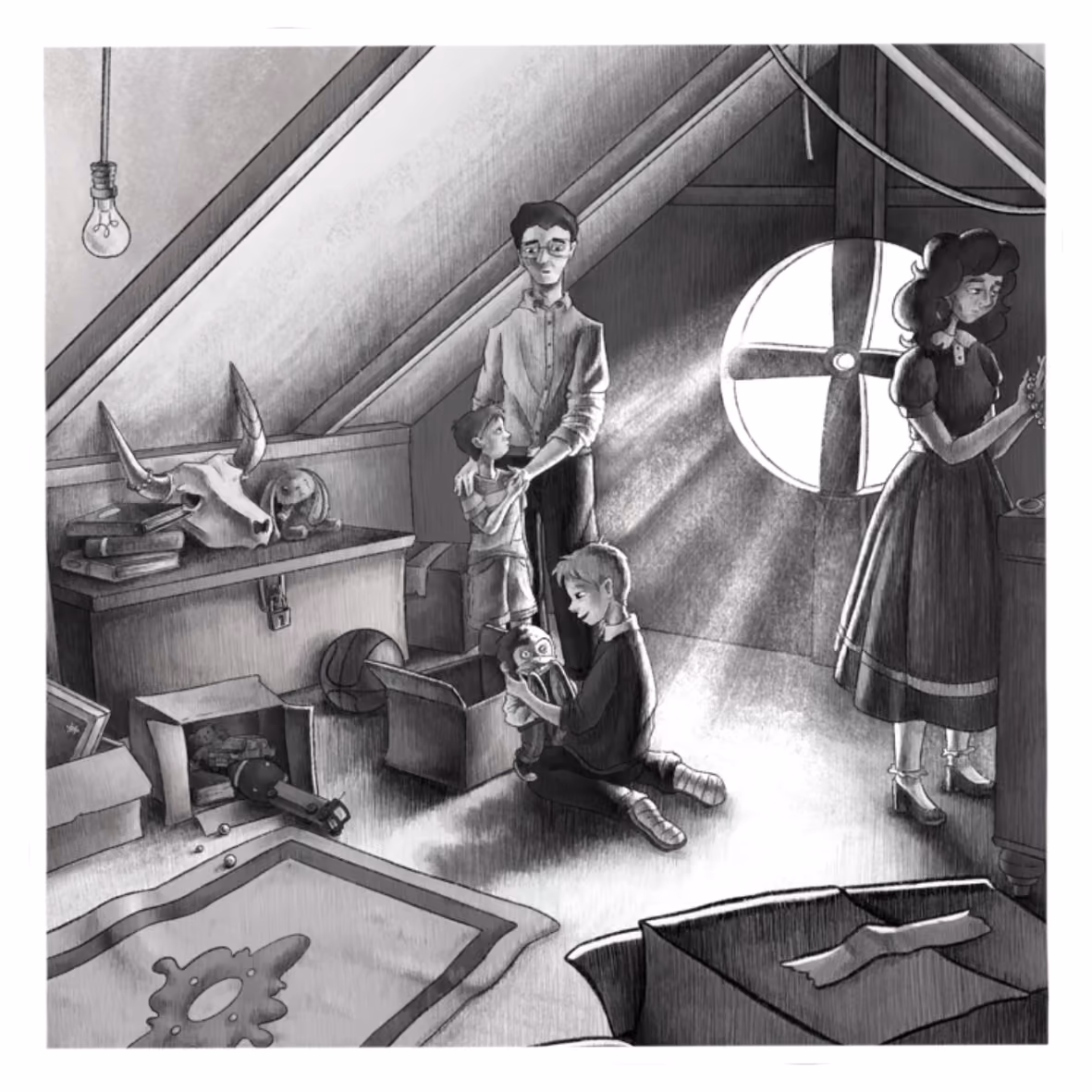 Illustrazione dedicata al racconto breve di Stephen King, The Monkey