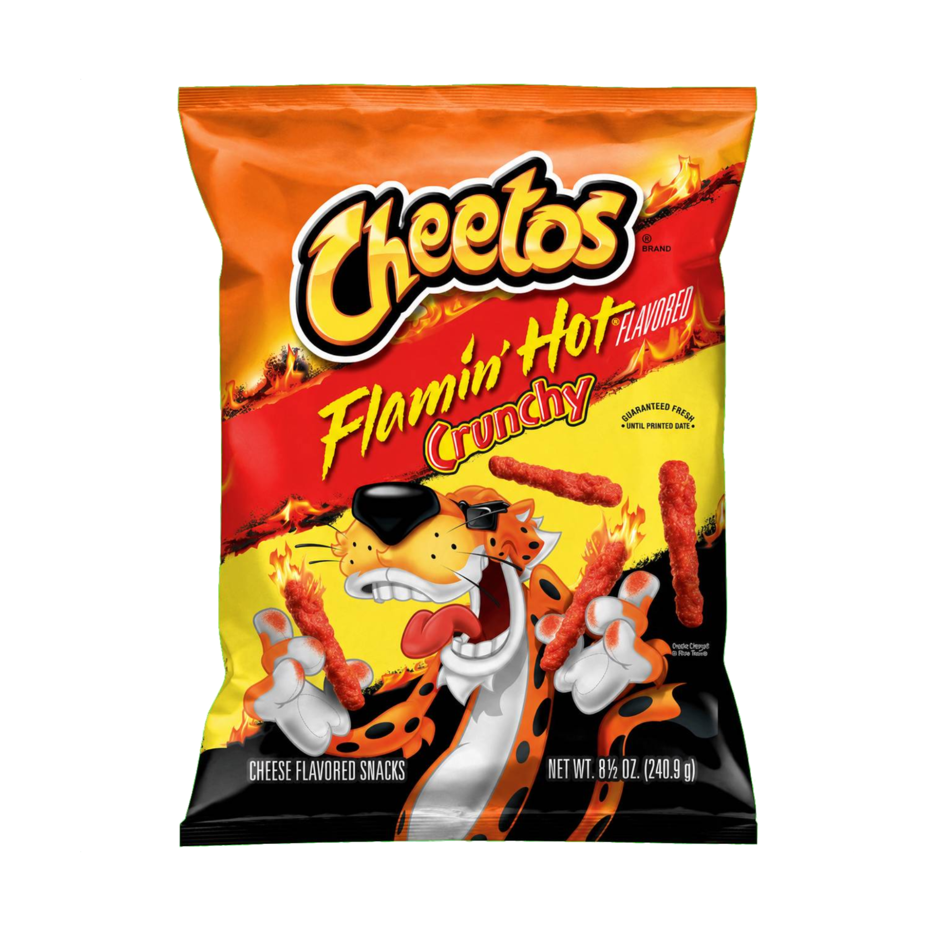 Cheetos Flamin’ Hot Crunchy cheese-flavoured snacks, 240.9 g