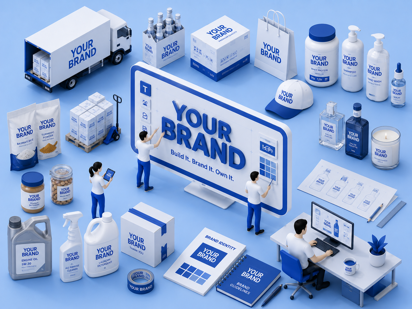 Private label development across product design, packaging, branding and distribution