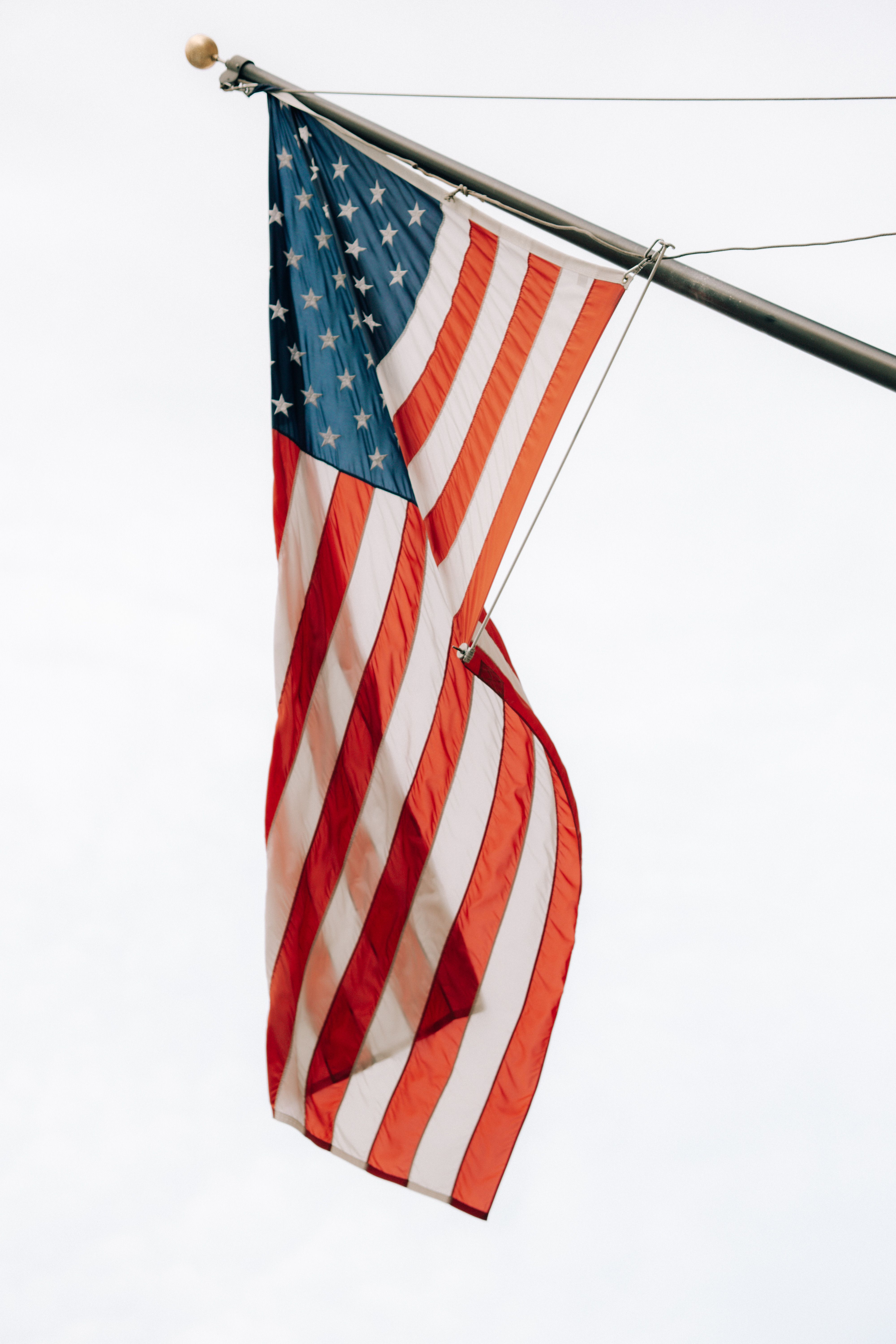 American flag on a flagpole