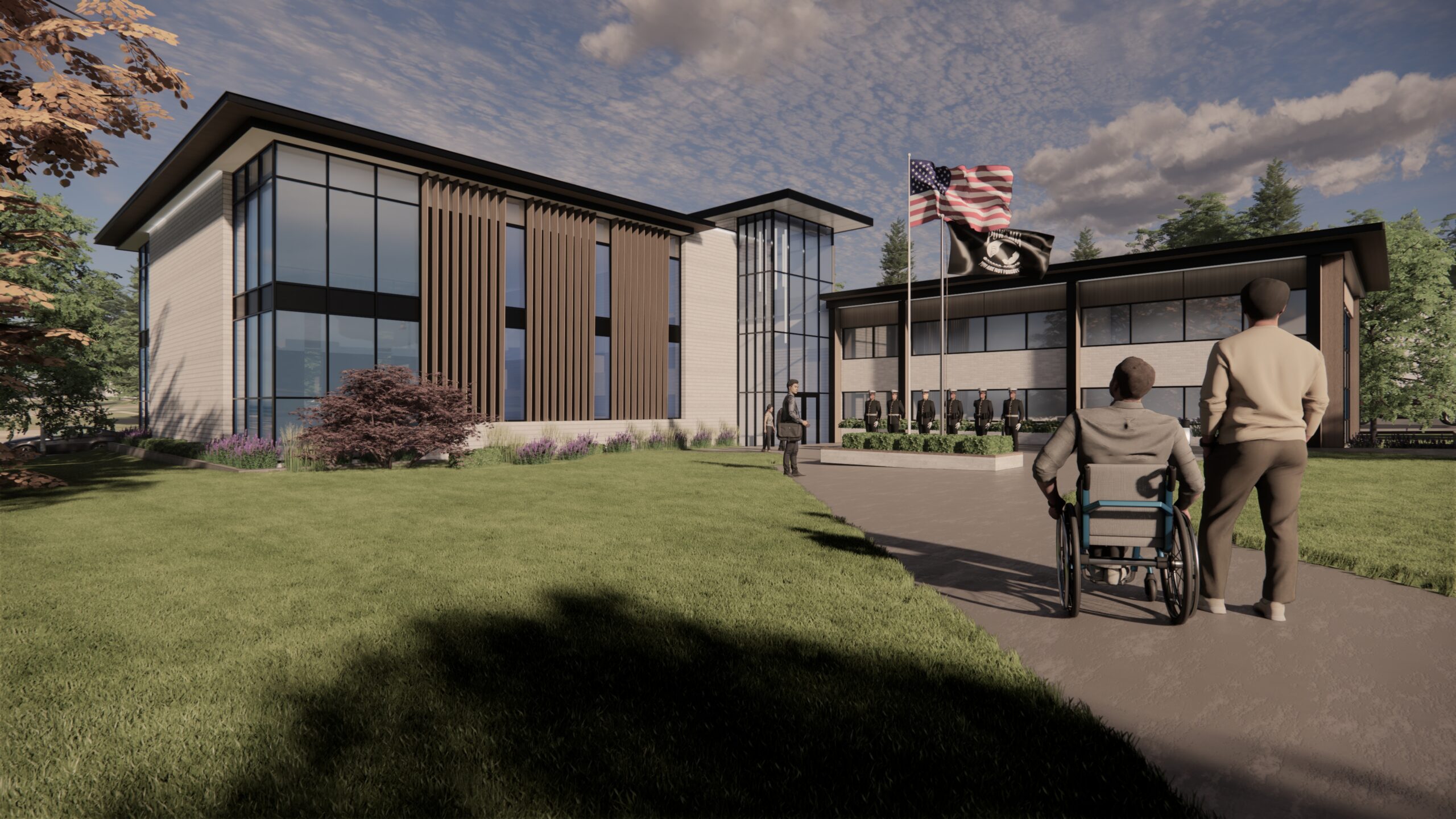 Targhee Hall rendering — University of Idaho ROTC and Veterans Center
