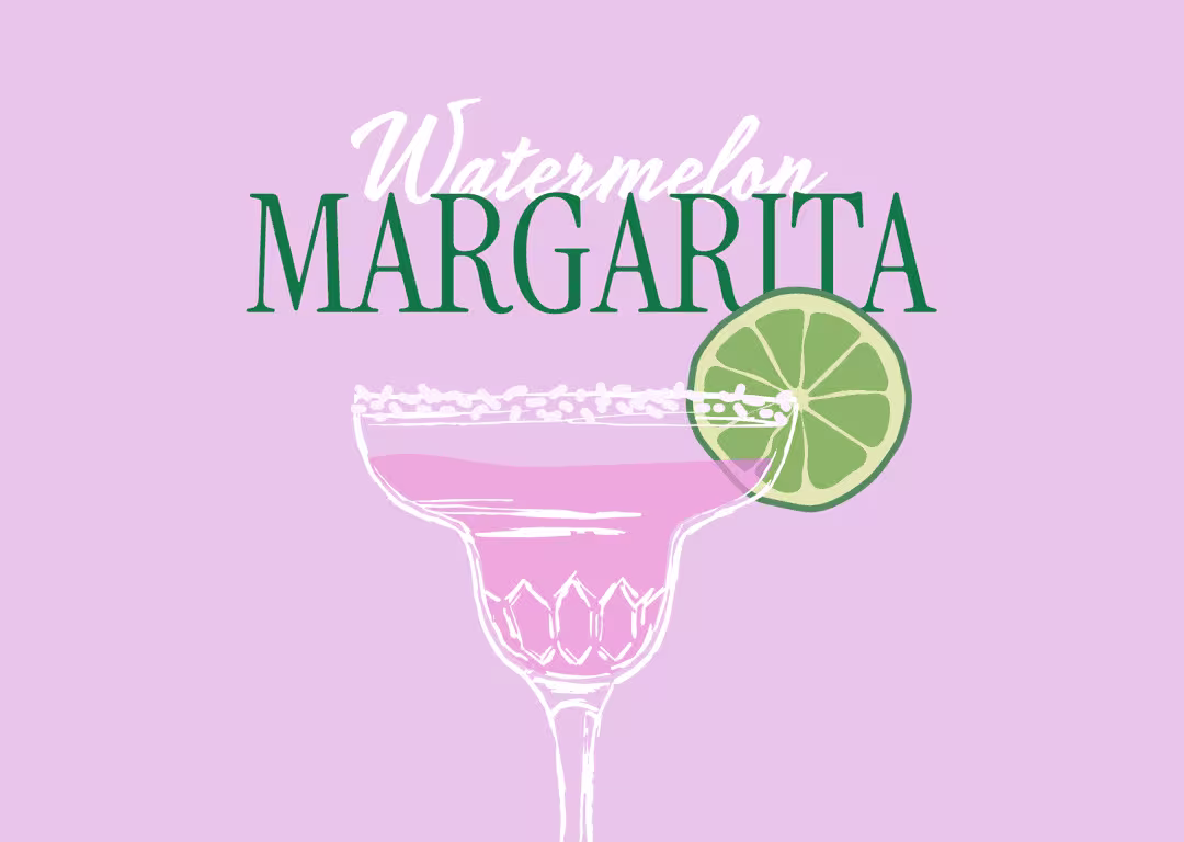 Cloverleaf Bottle Shop website content featuring a margarita product