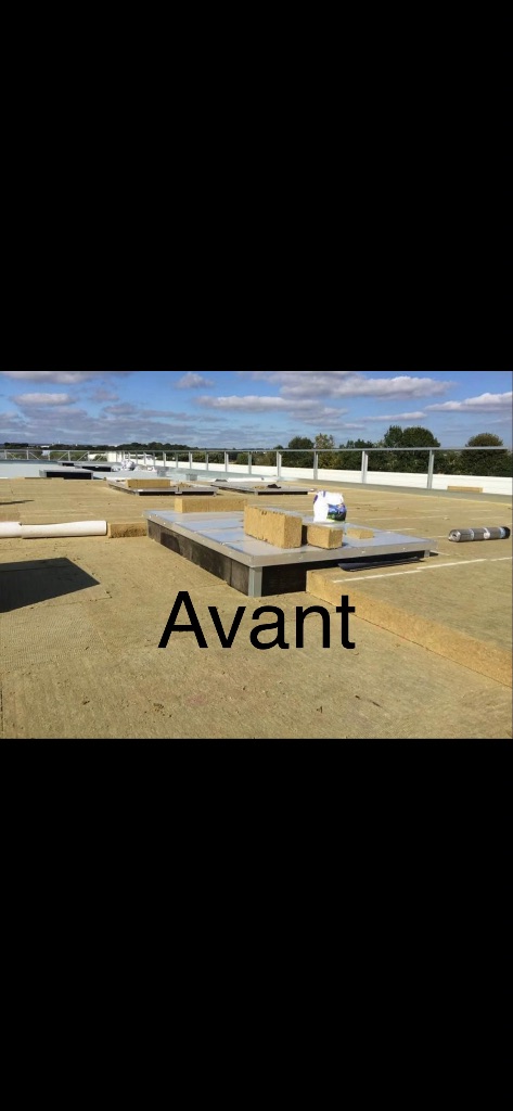 Avant : Étanchéité toiture terrasse - Tinchebray-Bocage