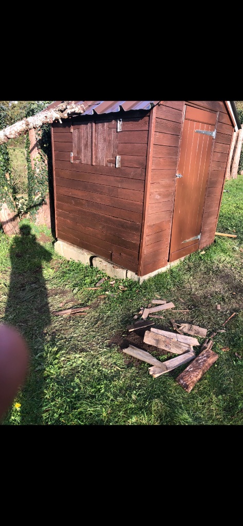 peinture d'abri de jardin - Condé-en-Normandie
