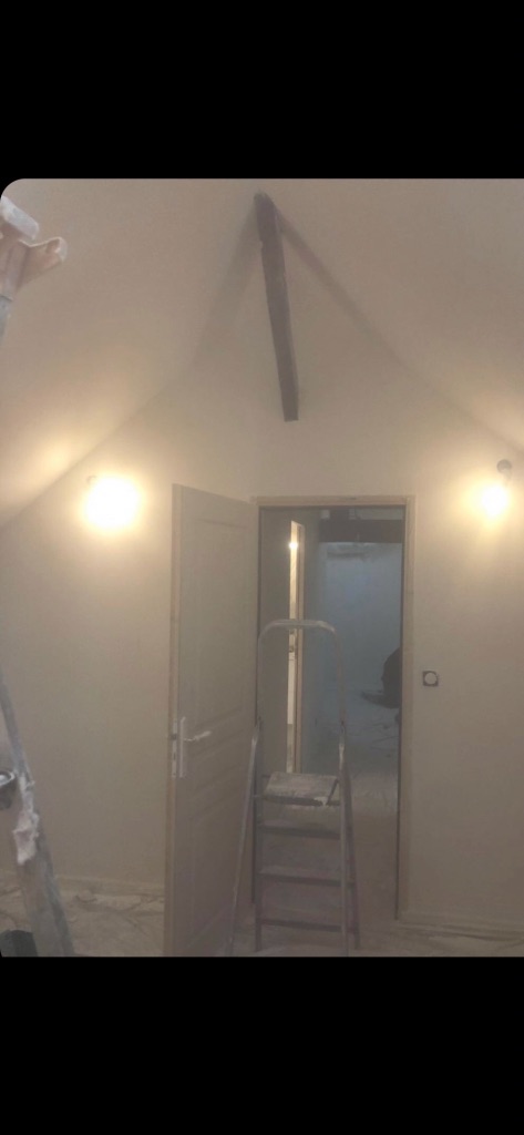 Aménagement de combles et enduit intérieur - Domfront en Poiraie