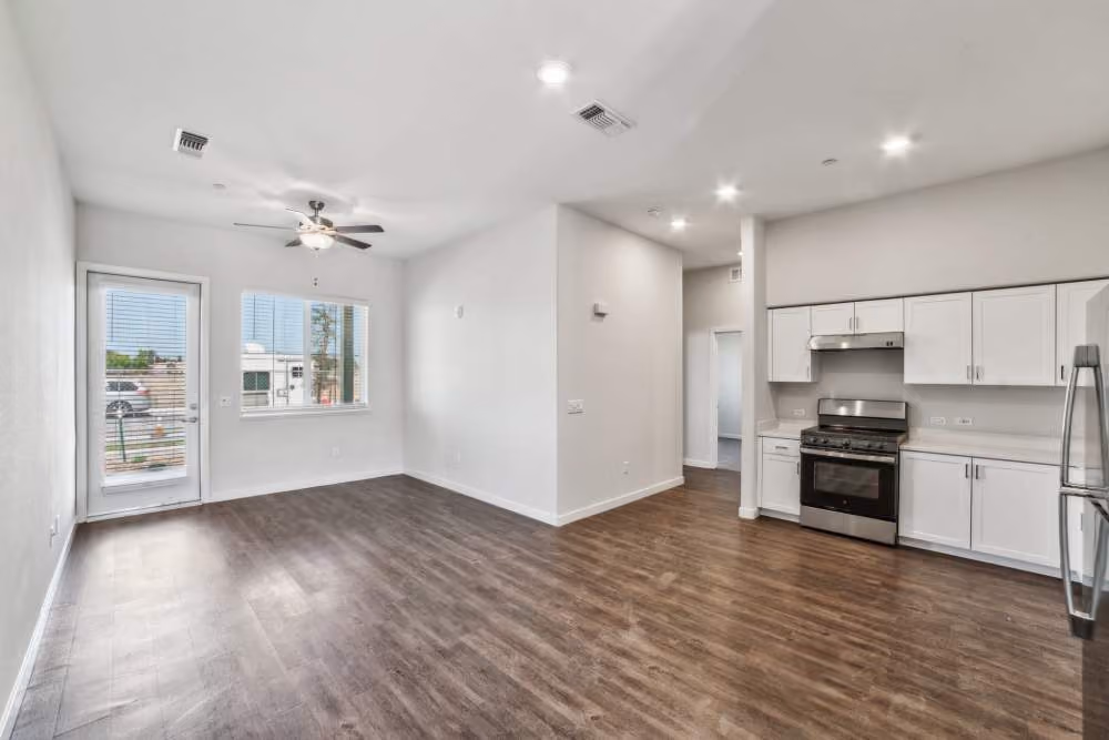 Living and dining area