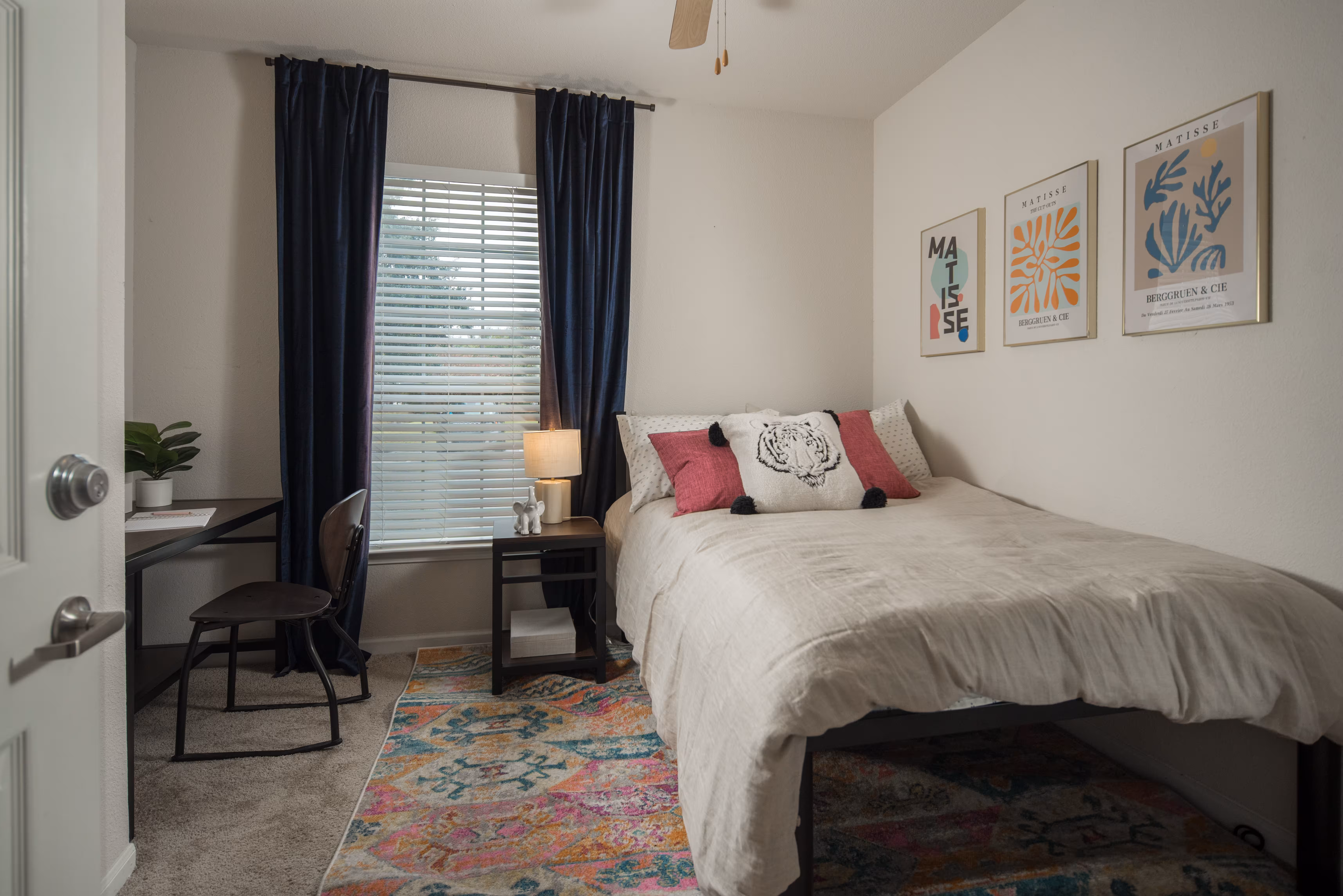 Furnished model apartment at The Oliver