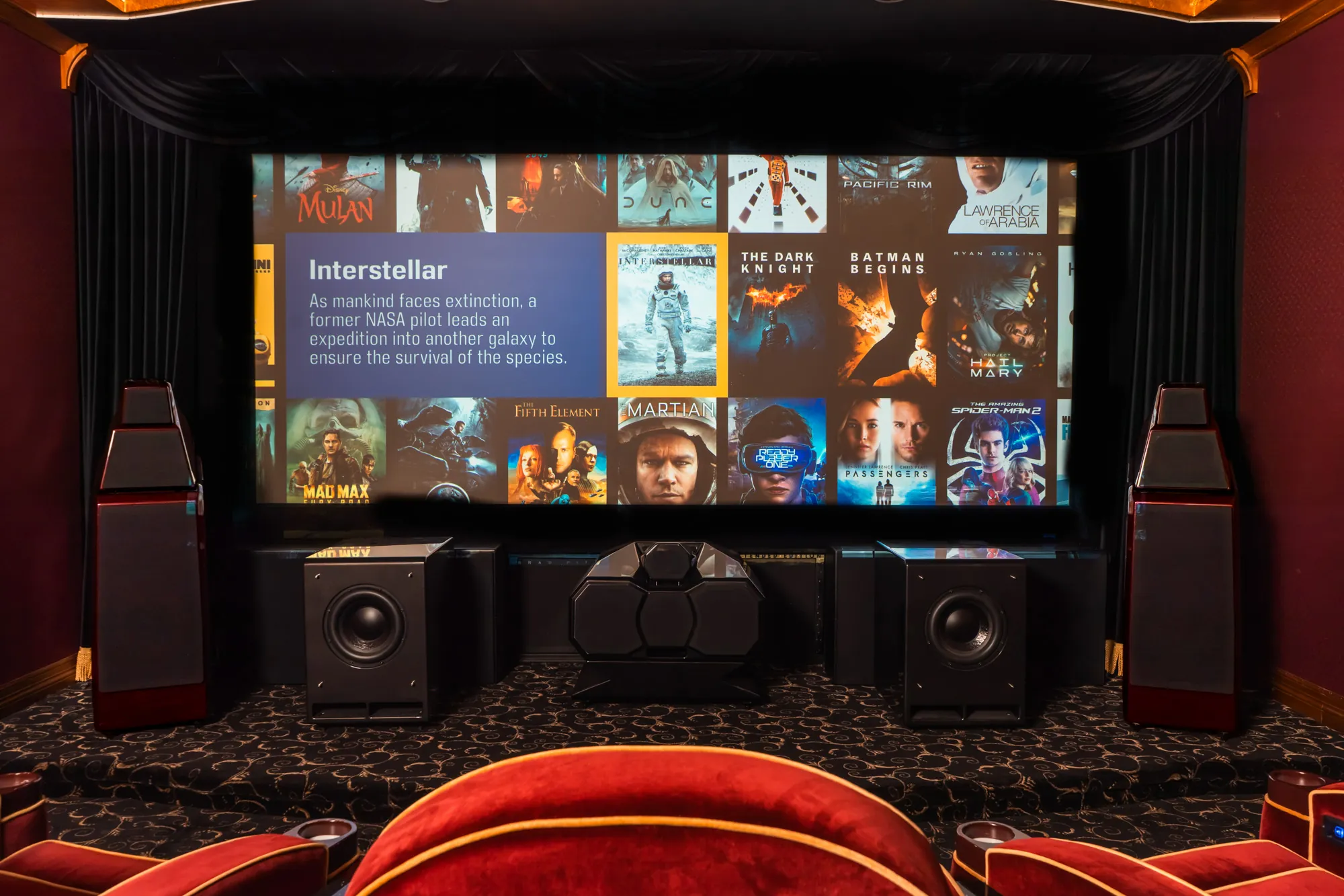 Wilson Audio Alexia V with Mezzo centre channel in the Tempe Theater at LMC