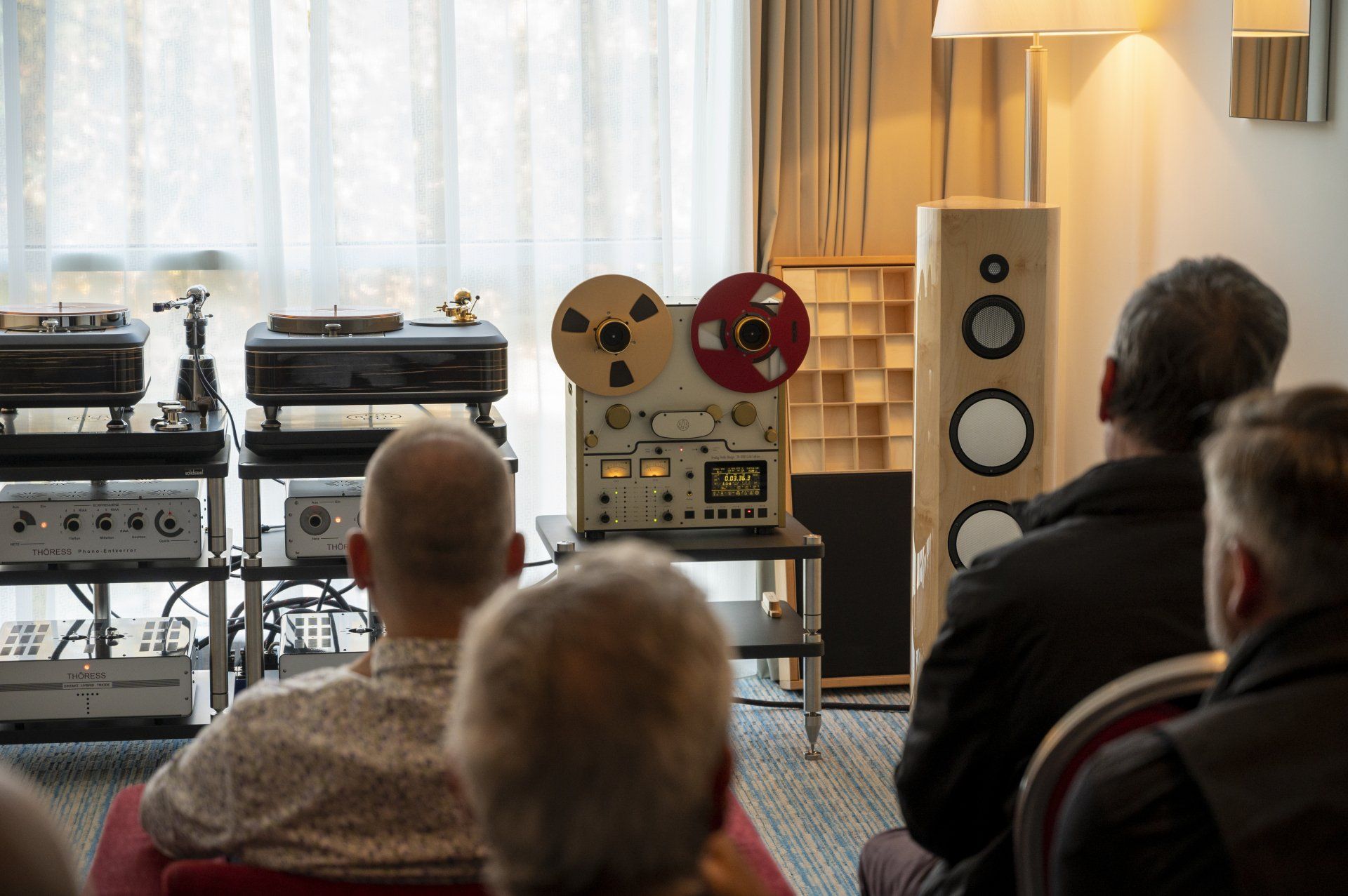 Analog Audio Design TP-1000 Gold Edition aluminum-finish reel-to-reel tape player