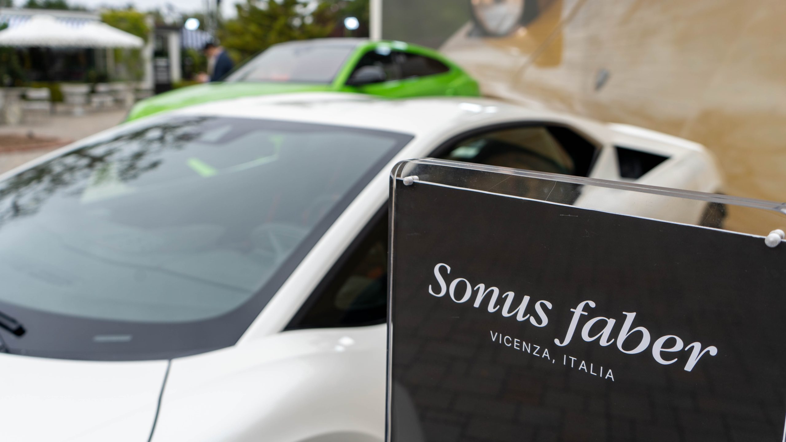 Sonus faber and McIntosh system at the Lamborghini villa