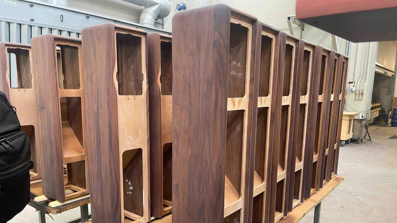Finished Sonus faber loudspeakers at the Vicenza headquarters