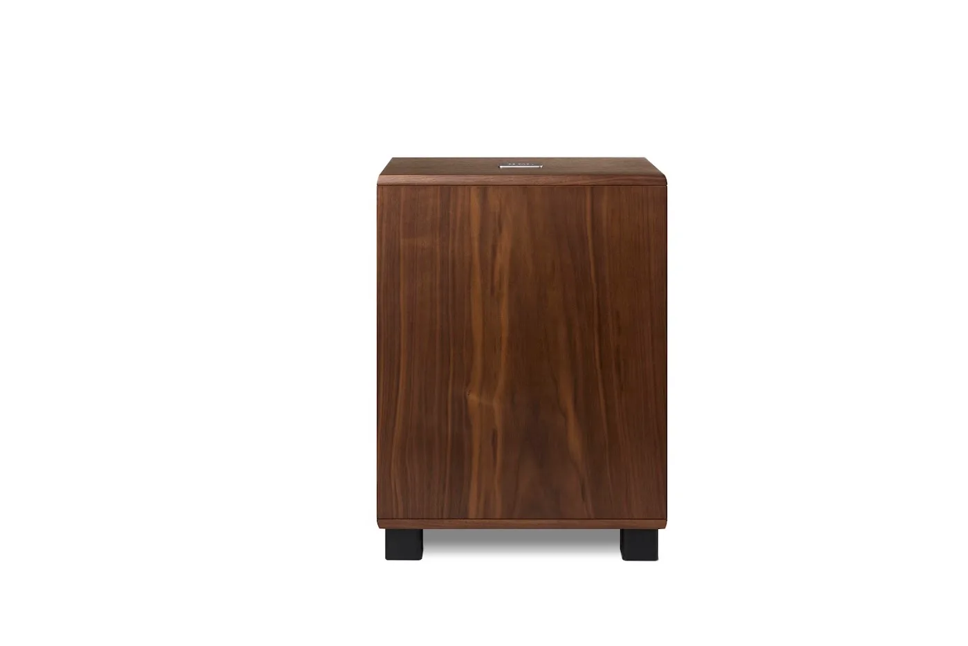 REL Classic 99 front view showing the mid-century cabinet detailing