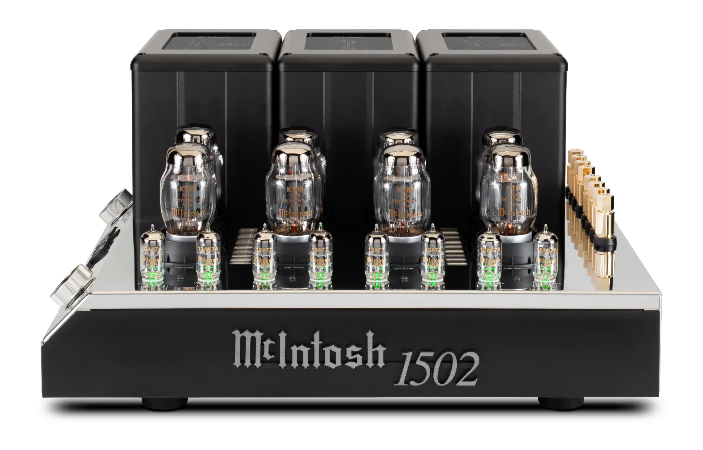 McIntosh MC1502 power amplifier, front panel