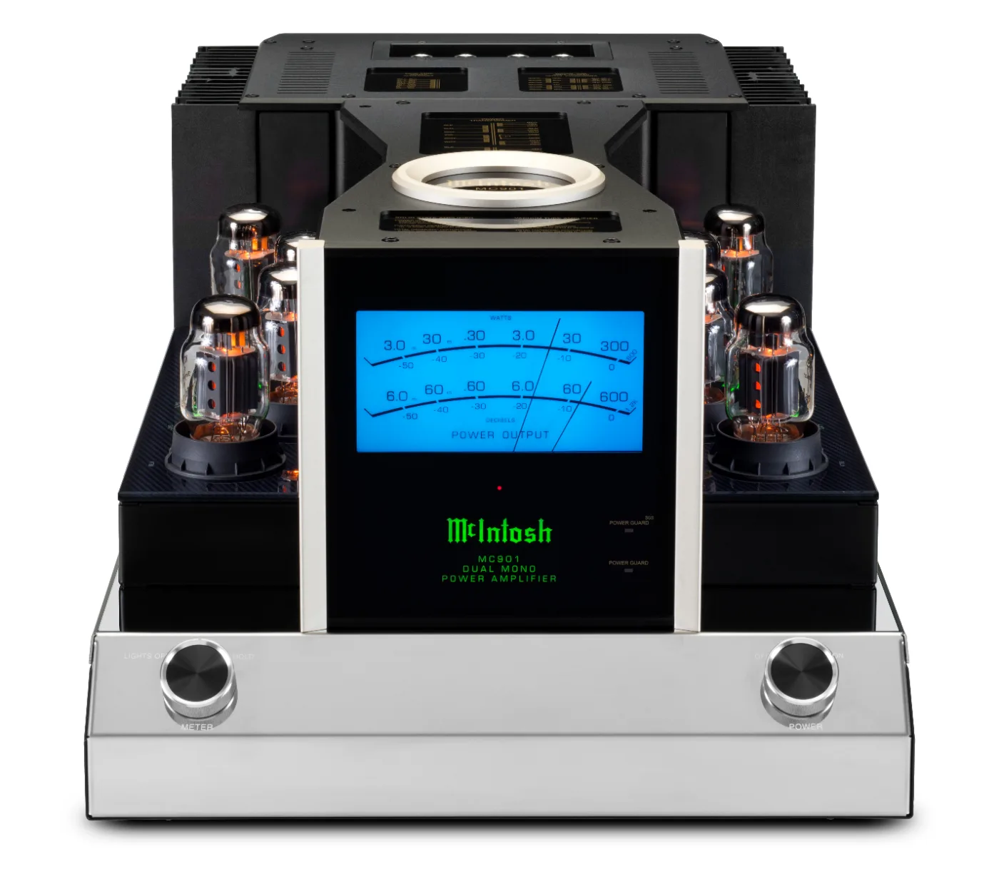 McIntosh MC901 power amplifier, front panel