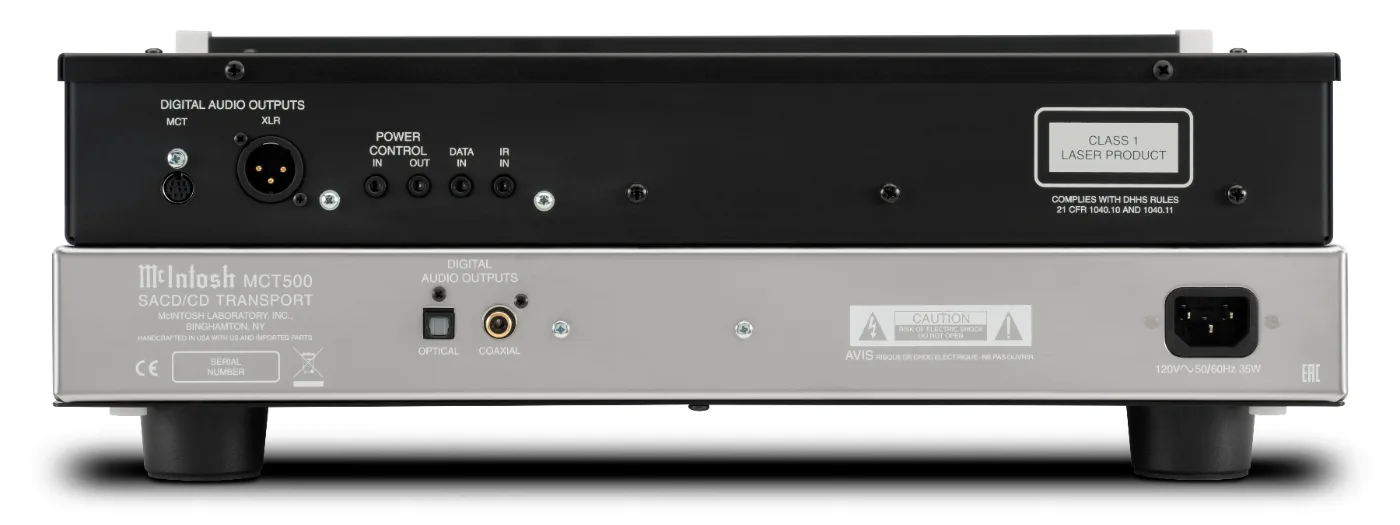 McIntosh MCT500 CD & SACD player, rear panel connections
