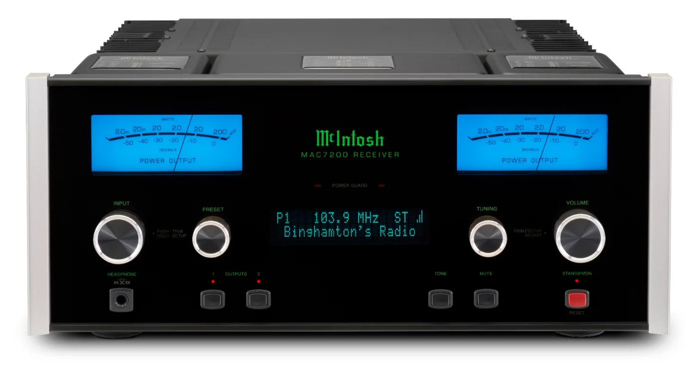 McIntosh MAC7200 integrated amplifier, front panel