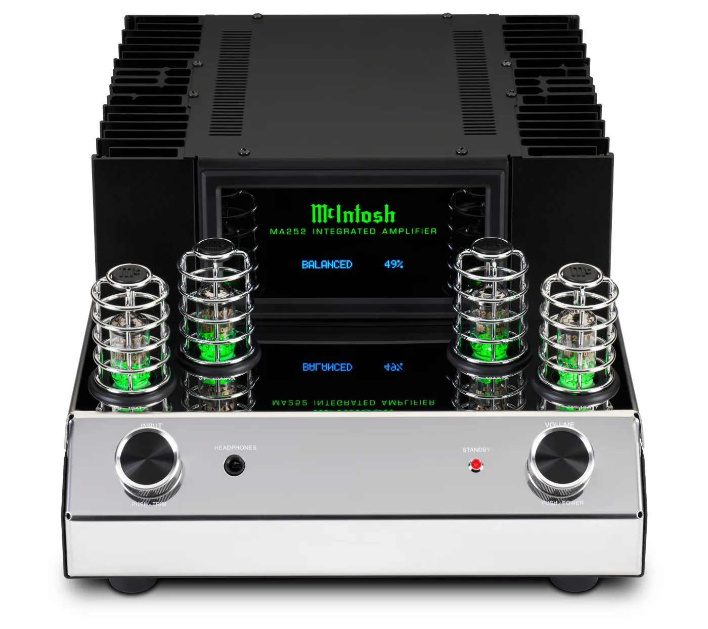 McIntosh MA252 integrated amplifier, front panel