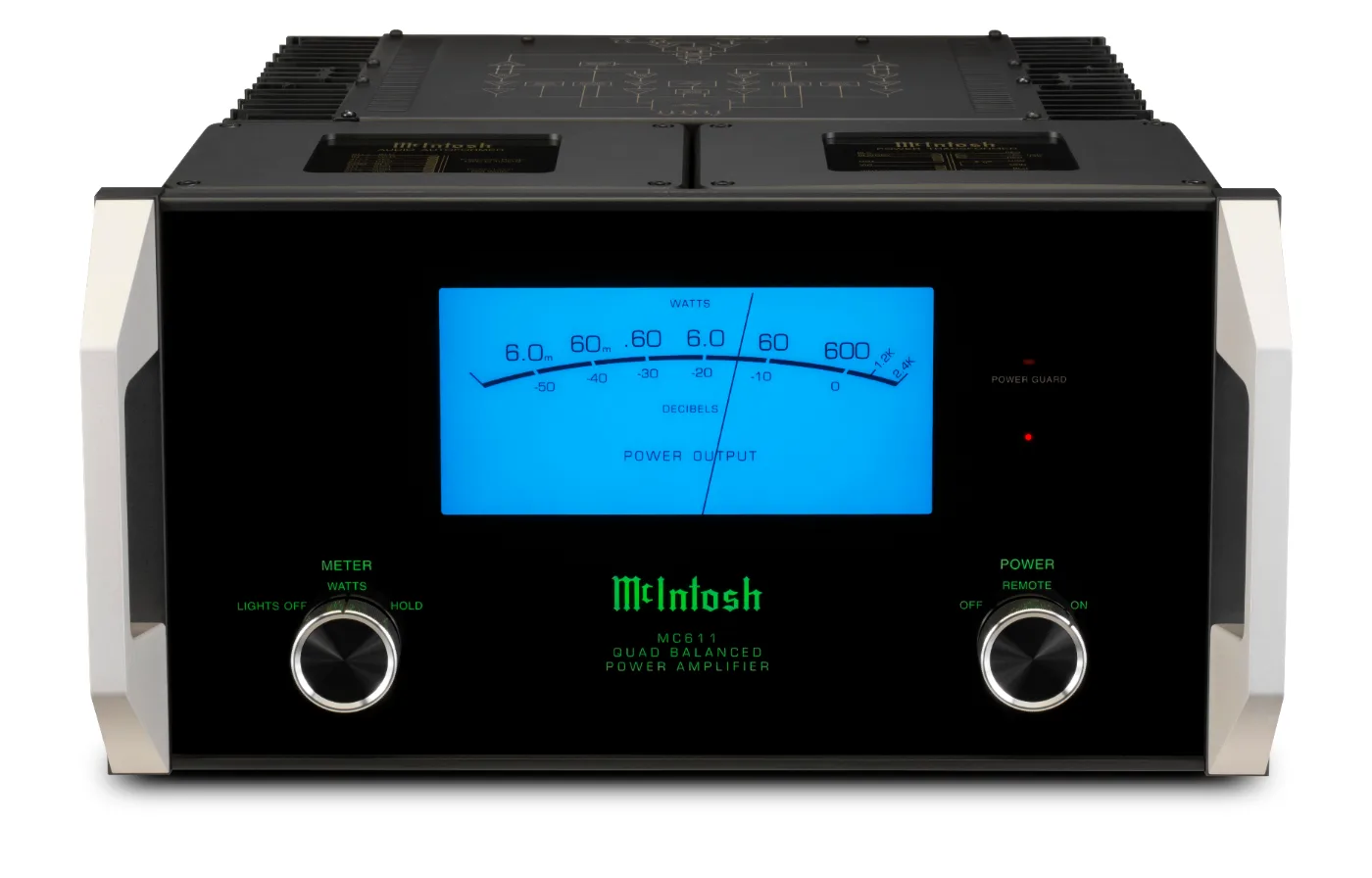 McIntosh MC611 power amplifier, front panel
