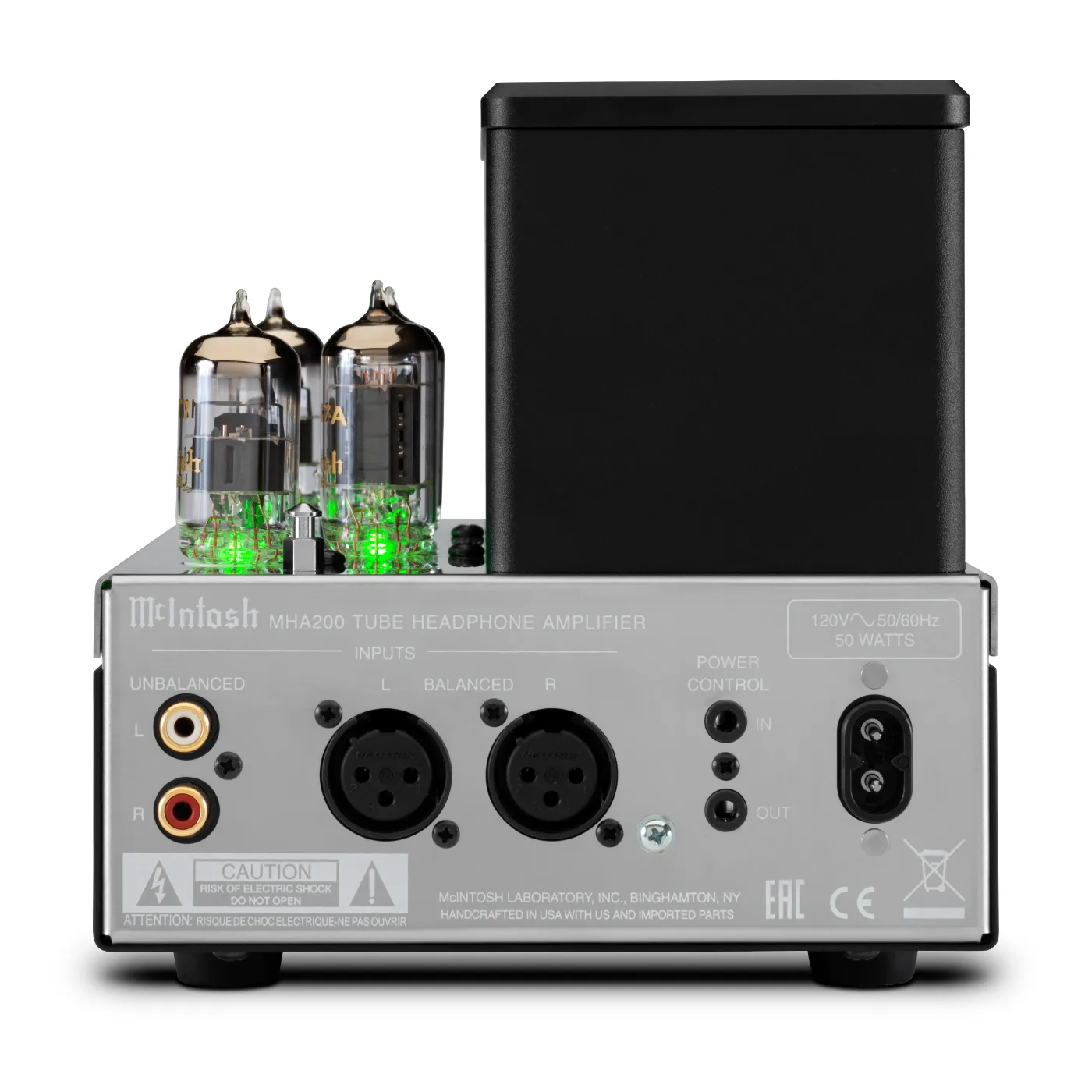 McIntosh MHA200, rear panel connections
