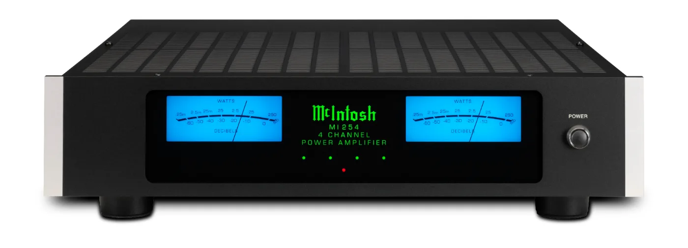 McIntosh MI254 power amplifier, front panel