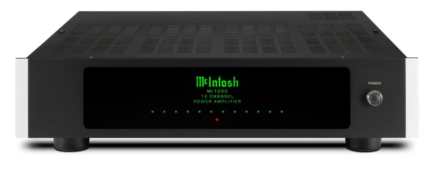 McIntosh MI1250 power amplifier, front panel