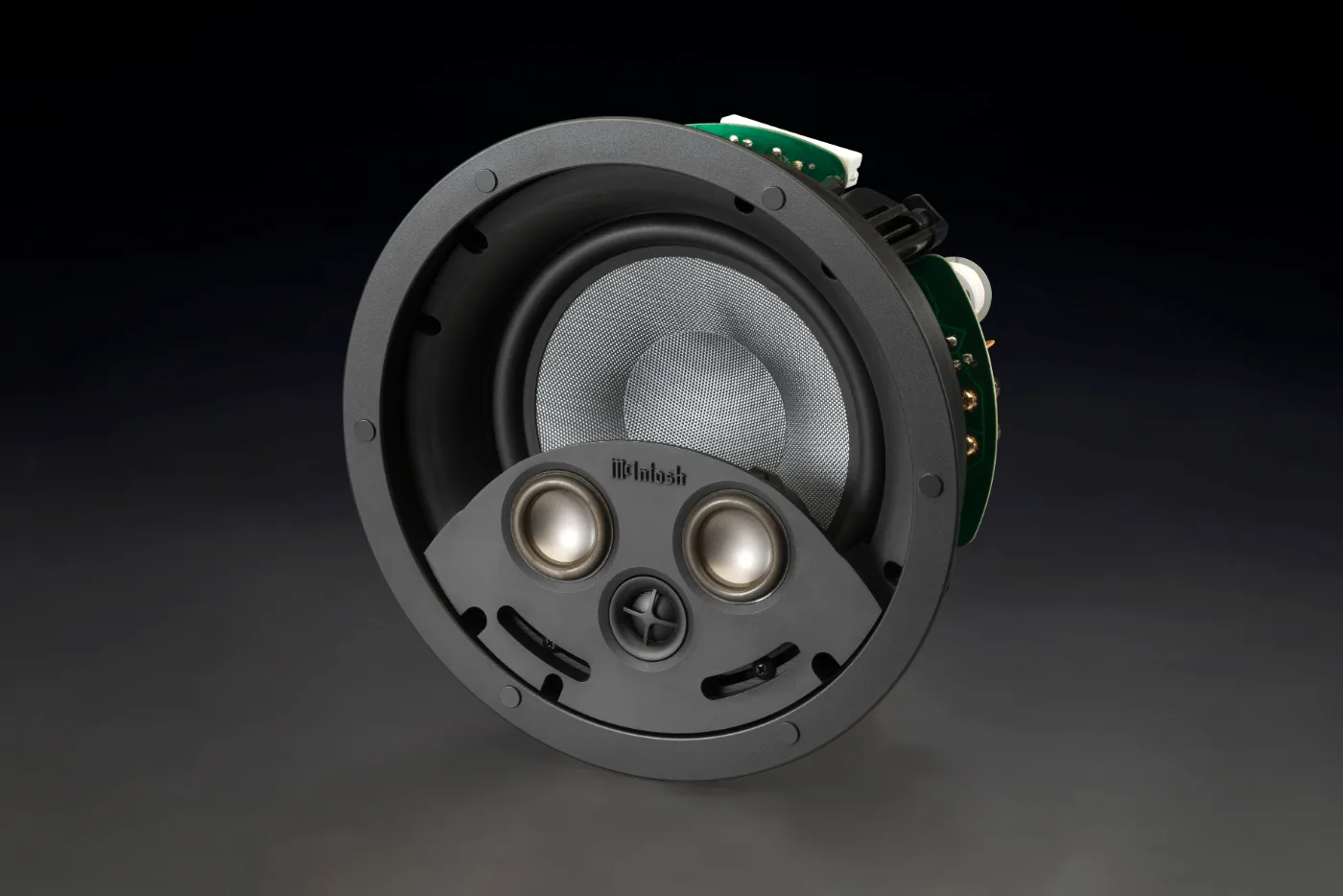 McIntosh CS200 in-ceiling loudspeaker, three-quarter view from the right