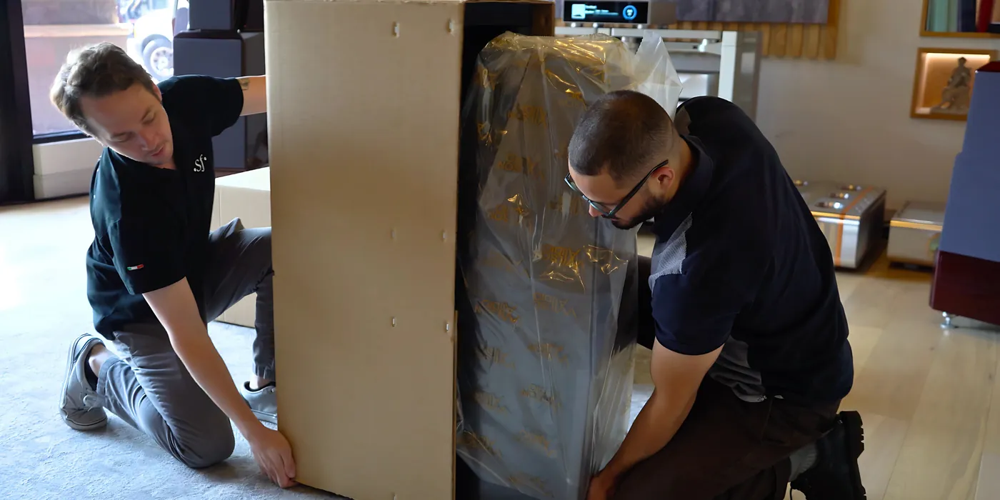Unboxing Wilson Audio's Sabrina V Loudspeakers