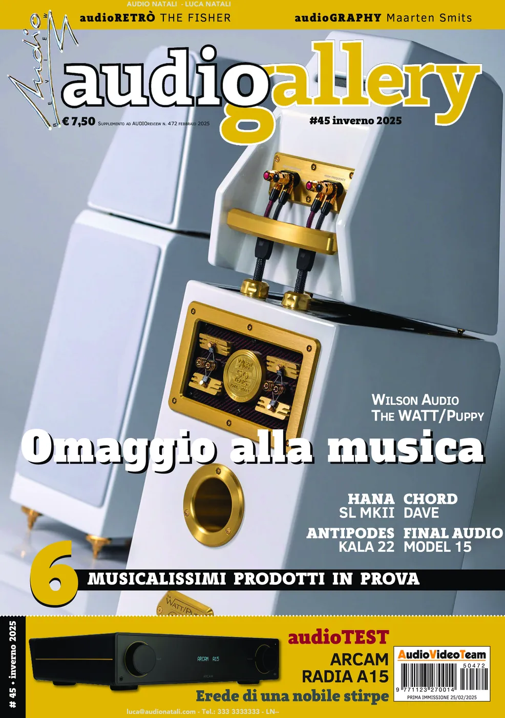 Italian Audio Magazine Features LMC's Custom WATT/Puppy Speakers