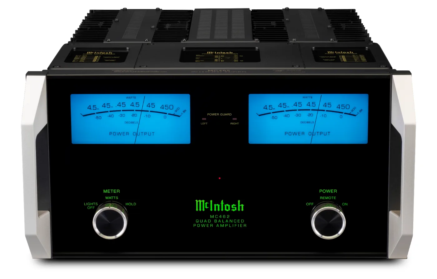 McIntosh MC462 power amplifier, front panel