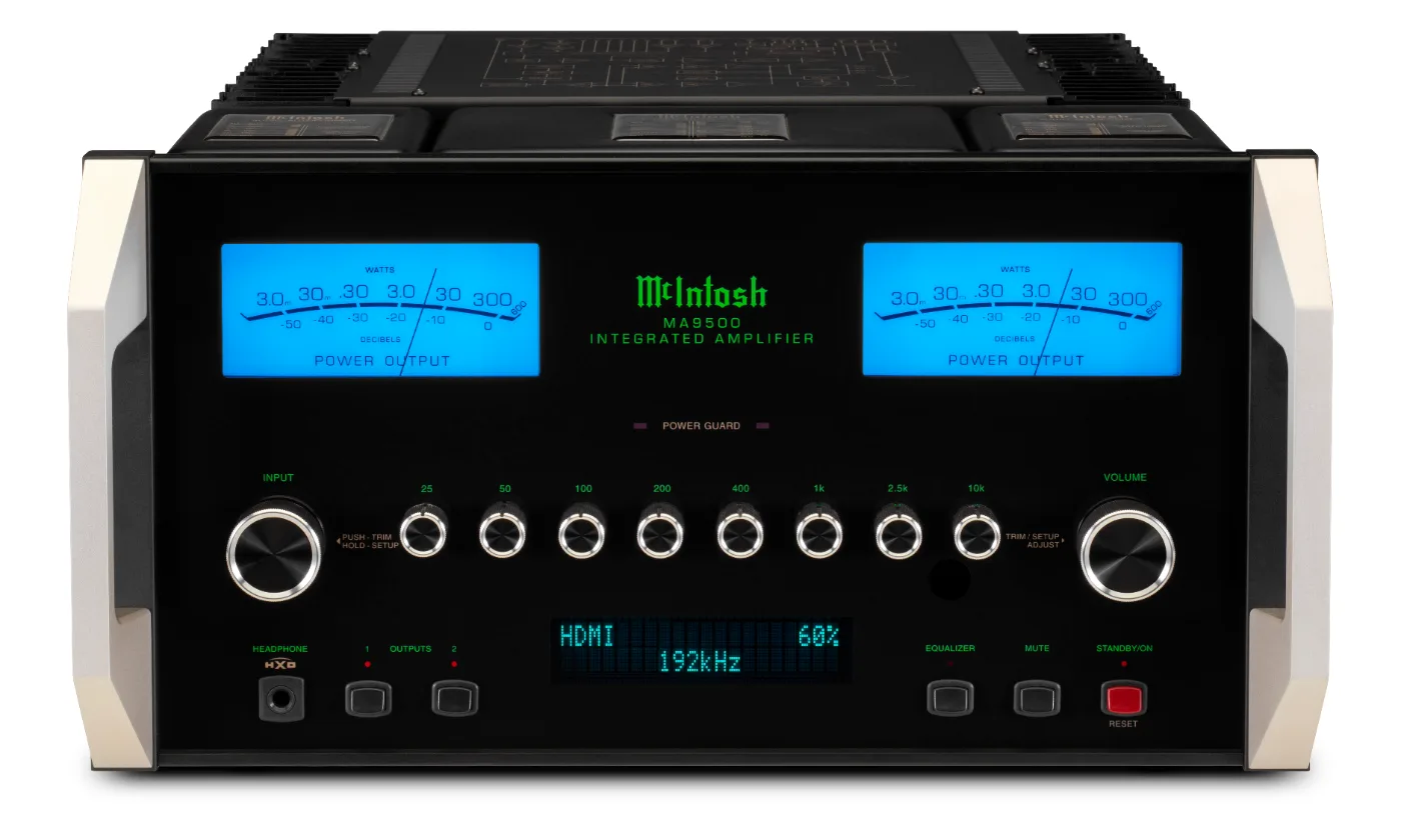 McIntosh MA9500 integrated amplifier, front panel, HDMI