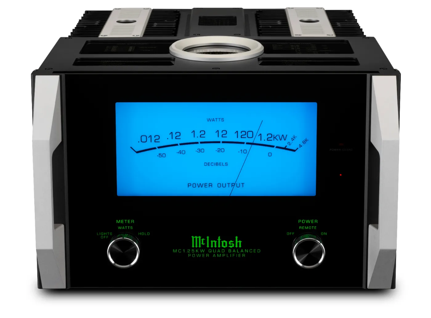 McIntosh MC1.25KW power amplifier, front panel