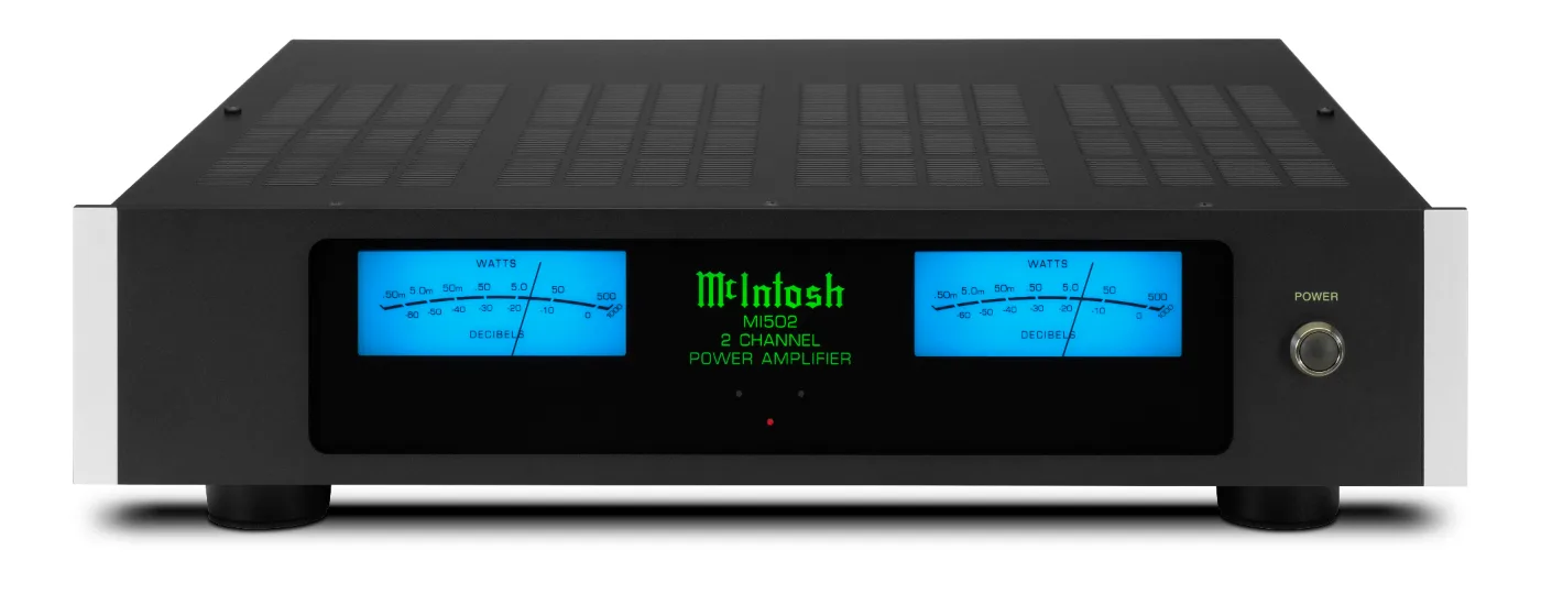 McIntosh MI502 power amplifier, front panel