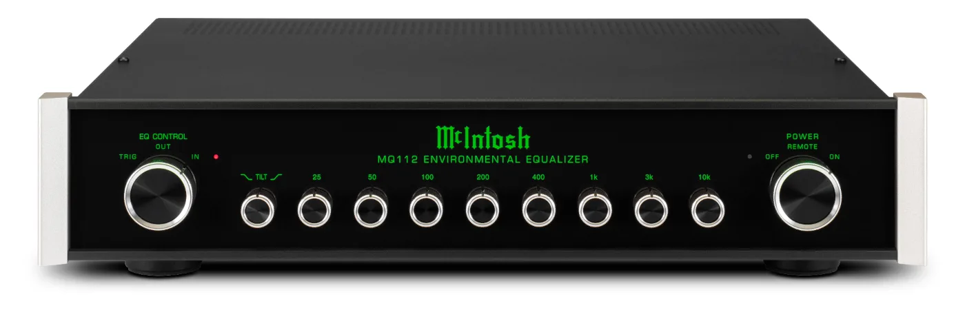 McIntosh MQ112 environmental equalizer, front panel