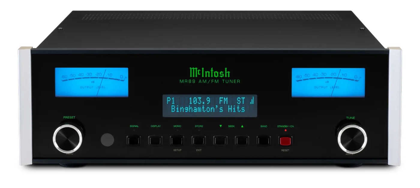 McIntosh MR89, front panel