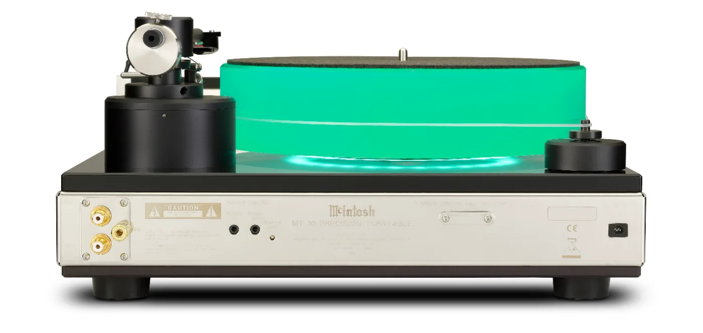 McIntosh MT10 turntable, rear panel connections