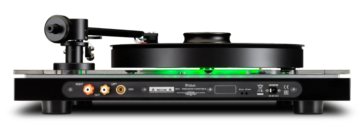 McIntosh MT2 turntable, rear panel connections