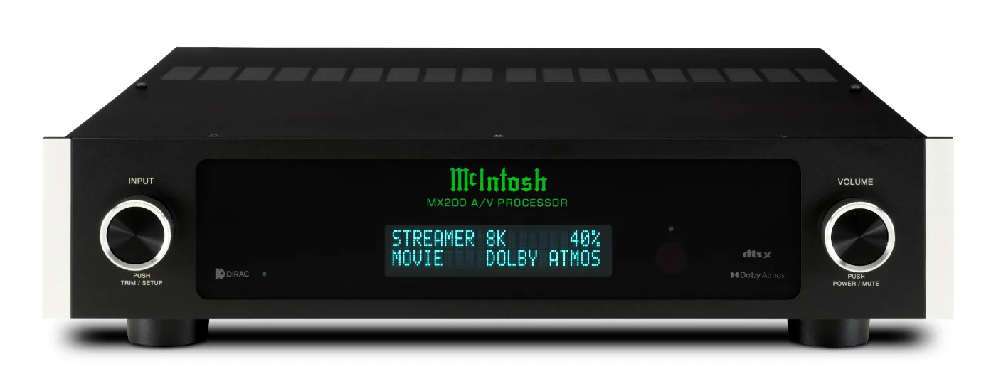 McIntosh MX200 cinema processor, front panel