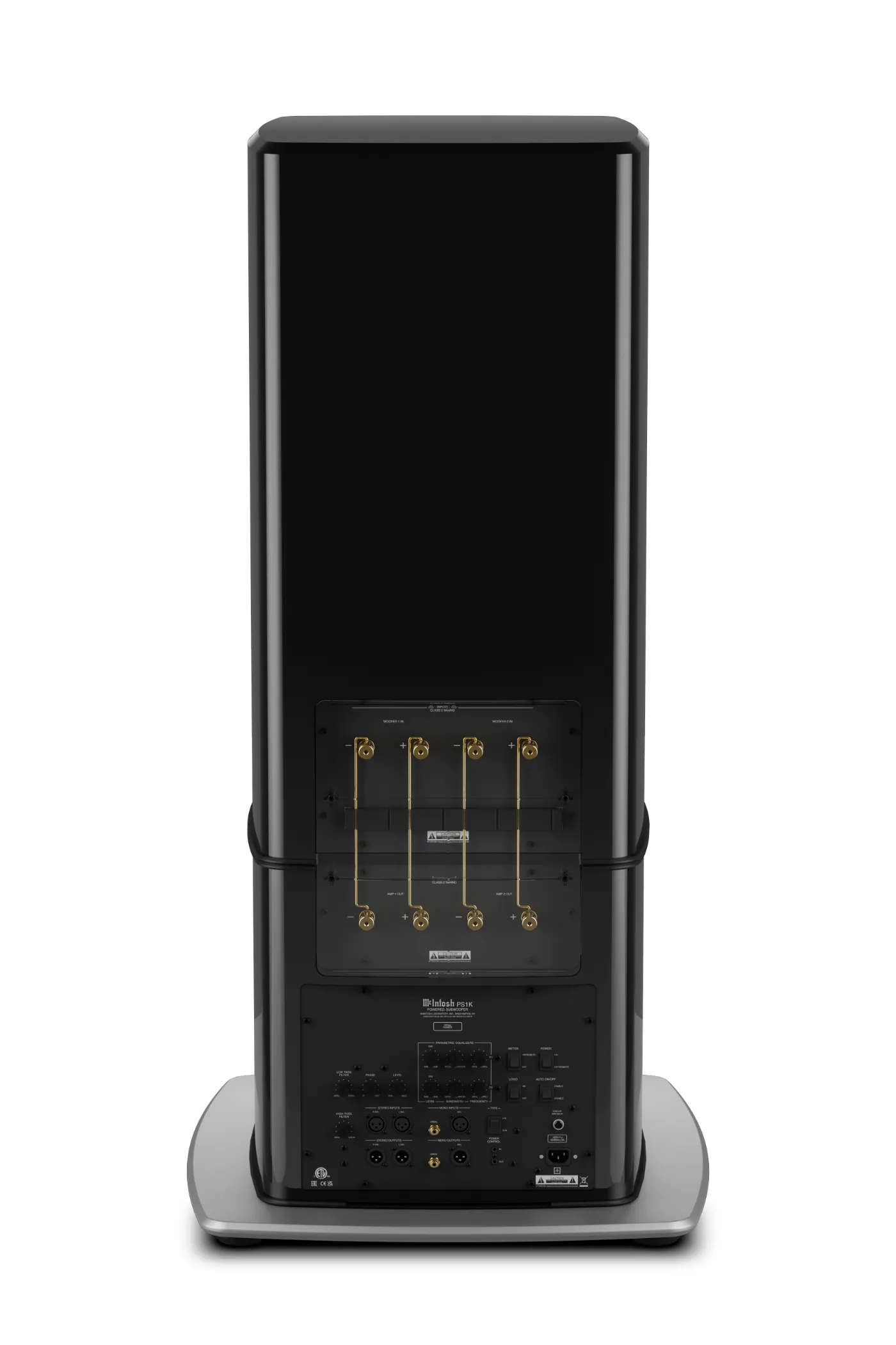 McIntosh PS1K subwoofer, rear panel connections